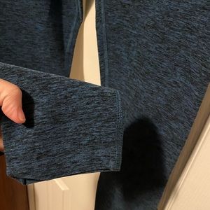 Beyond Yoga Space Dye Midi leggings sapphire blue black Large NWT